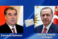 President Emomali Rahmon Receives a Congratulatory Telegram from the President of Turkiye Recep Tayyip Erdogan
