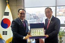 Tajik Ambassador to Korea and President of the Global Green Growth Institute Discuss Climate Change Impact