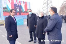 Chairman of Dushanbe Attends Ceremony for Acceptance of Equipment Provided by China