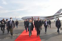 Chairman of the Russian Federation Council Valentina Matviyenko Arrives in Dushanbe