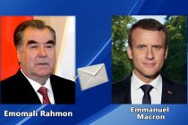 Exchange of congratulatory telegrams between the President of Tajikistan Emomali Rahmon and French President Emmanuel Macron
