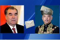 Exchange of congratulatory telegrams between President of Tajikistan Emomali Rahmon and the King of Malaysia Al-Sultan Abdullah Ri’ayatuddin Al-Mustafa Billah