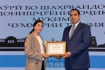Khovar Correspondent in Turkey Awarded Certificate of Appreciation from the Embassy of Tajikistan