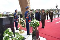 President Emomali Rahmon Lays Wreath on Tomb of Former Egyptian President Muhammad Anwar el-Sadat