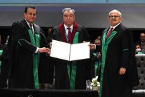 President Emomali Rahmon Receives Honorary Doctorate from Cairo University