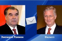 Exchange of Congratulatory Telegrams Between President of Tajikistan Emomali Rahmon and King Philippe of Belgium