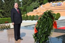 President Emomali Rahmon Attends Wreath-Laying Ceremony for the Victory’s 77th Anniversary