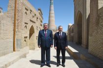 President Emomali Rahmon Visits Historical Complex Itchan-Kala in Khiva