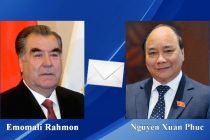 Exchange of Congratulatory Telegrams Between Presidents of Tajikistan and Vietnam