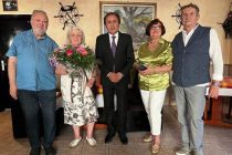 Ambassador of Tajikistan Сongratulates Composer Erna Heiser on Her 80th Birthday