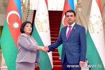 Speaker of the National Assembly Rustam Emomali Meets Speaker of the Milli Majlis of Azerbaijan Sahiba Gafarova