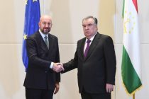President Emomali Rahmon Meets President of the European Council, Charles Michel in Astana