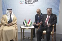 President Emomali Rahmon Receives UAE Minister of Energy and Infrastructure