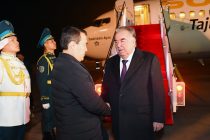 President Emomali Rahmon Arrives in Kazakhstan