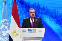 President of Tajikistan Emomali Rahmon Addressed the COP27 UN Climate Conference in Egypt