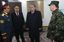 President Emomali Rahmon Attend Opening Ceremony of Additional Four-Story Building of the MIA Directorate in Sughd Province