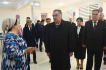 President Emomali Rahmon Opens Mahina Sewing Factory in Guliston