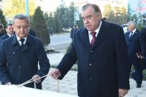 President Emomali Rahmon Opens the Building of the Executive Committee of the People’s Democratic Party of Tajikistan in Vahdat