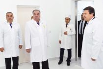 Emomali Rahmon Opens the Medical and Diagnostic Institution in Shahritus