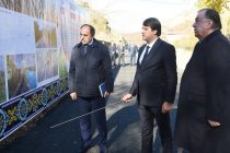 President Emomali Rahmon Becomes Familiar with Repair, Renovation and Paving of the Romit-Pakrut Road Section