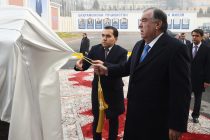 President Emomali Rahmon Opens Dushanbe Carpets Company
