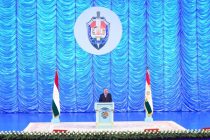 President Emomali Rahmon Attends Solemn Event on National Security Staff Day