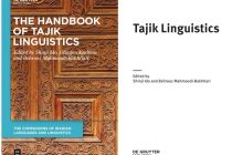 The Handbook “Tajik Linguistics” Published in Europe