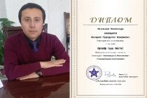 A Teacher from Dushanbe Ranks Third Place at the Eurasian International Olympiad