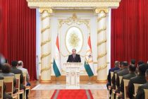 President of Tajikistan Emomali Rahmon Awards Military Ranks to  Law Enforcement Officers