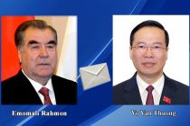 President Emomali Rahmon Congratulates Vo Van Thuong on his Election as President of Vietnam