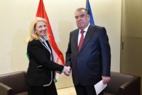 President Emomali Rahmon Meets the UNICEF Executive Director Catherine Russell
