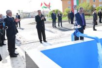 President Emomali Rahmon Opens New Drinking Water Line to Supply 1800 People of Zerafshan Village of Zafarobod District