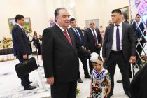President Emomali Rahmon Gives Gifts to Orphans in Guliston