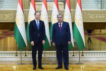 President Emomali Rahmon Receives Deputy Prime Minister, Minister of Industry and Trade of the Russian Federation Denis Manturov
