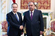 President Emomali Rahmon Receives the First Deputy Prime Minister, Minister of Foreign Affairs of the Republic of Serbia Ivica Dacic