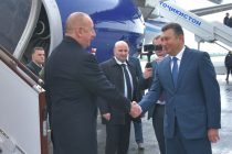 President of Azerbaijan Ilham Aliyev Arrives in Tajikistan on a State Visit