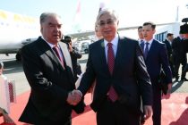 President Emomali Rahmon Arrives in Astana for State Visit to Kazakhstan