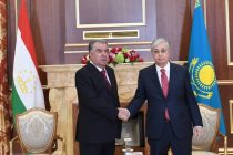 President Emomali Rahmon Meets President of the Republic of Kazakhstan Kassym-Jomart Tokaev