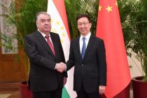 President Emomali Rahmon Meets the Vice President of the People’s Republic of China Han Zheng
