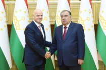 President Emomali Rahmon Receives Presidents of FIFA and Asian Football Confederation