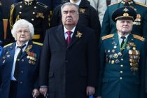 President Emomali Rahmon Reviews Military Parade Dedicated to the 78th Anniversary of Victory Day in Moscow