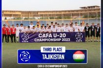 Tajik U-17 Football Team Wins Bronze Medals of the U-20 2023 CAFA Championship