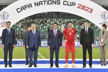 CAFA President Rustam Emomali Attends the Award Ceremony of the 2023 CAFA Nations Cup