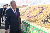 President Emomali Rahmon Commissions Obi Khovaling Fruit Drying and Confectionary Workshops and Visits the Exhibition of Agricultural Products