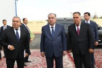 Emomali Rahmon Opens a Modern Coldstore and Visiting an Exhibition of Agricultural Goods in Mastchoh District