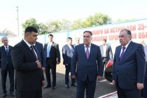 President of Tajikistan Emomali Rahmon, Сommissiones a Plant for Manufacturing of Polyethylene Pipes «Mirob» LLC