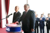 President Emomali Rahmon Opens the Mineral Processing Enterprise «TBEA Dushanbe Mining Industry» LLC in Ayni District