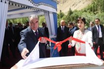 President Emomali Rahmon Attended a Ceremony to Commission Sebzor HPP substation, 110-kV PTLs «Sebzor-Khorugh», «Vanj-Rushon» and a solar power plant in Murgob District
