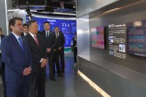 Rustam Emomali Visits the Smart City Exhibition and Test Center in Beijing