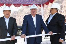President Emomali Rahmon Familiarizes himself with Progress of Construction Work on Main Dam of «Rogun» HPP